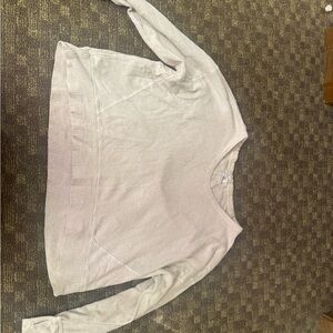 Aerie Cream Long Sleeve Top